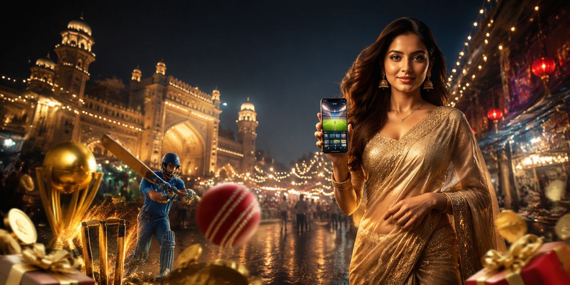 Night market in Lucknow with cricket betting